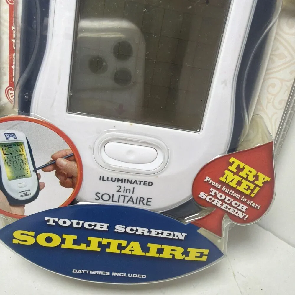 Bicycle Illuminated Touch Screen 2 in 1 Solitaire Electronic Game Sealed